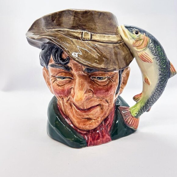 Vintage Royal Doulton 1950's Large Toby mug pitcher, fisherman The Poacher - Picture 1 of 10